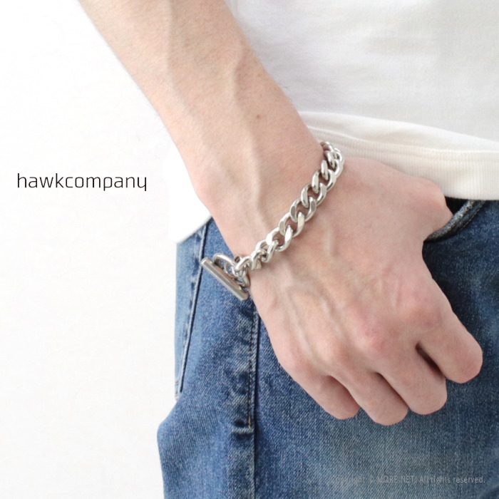 ホークカンパニー Hawk Company チェーンブレスレット 6189 メンズ レディース 真鍮 シルバーカラー 2025春夏/メール便可 | Hawk Company | 03
