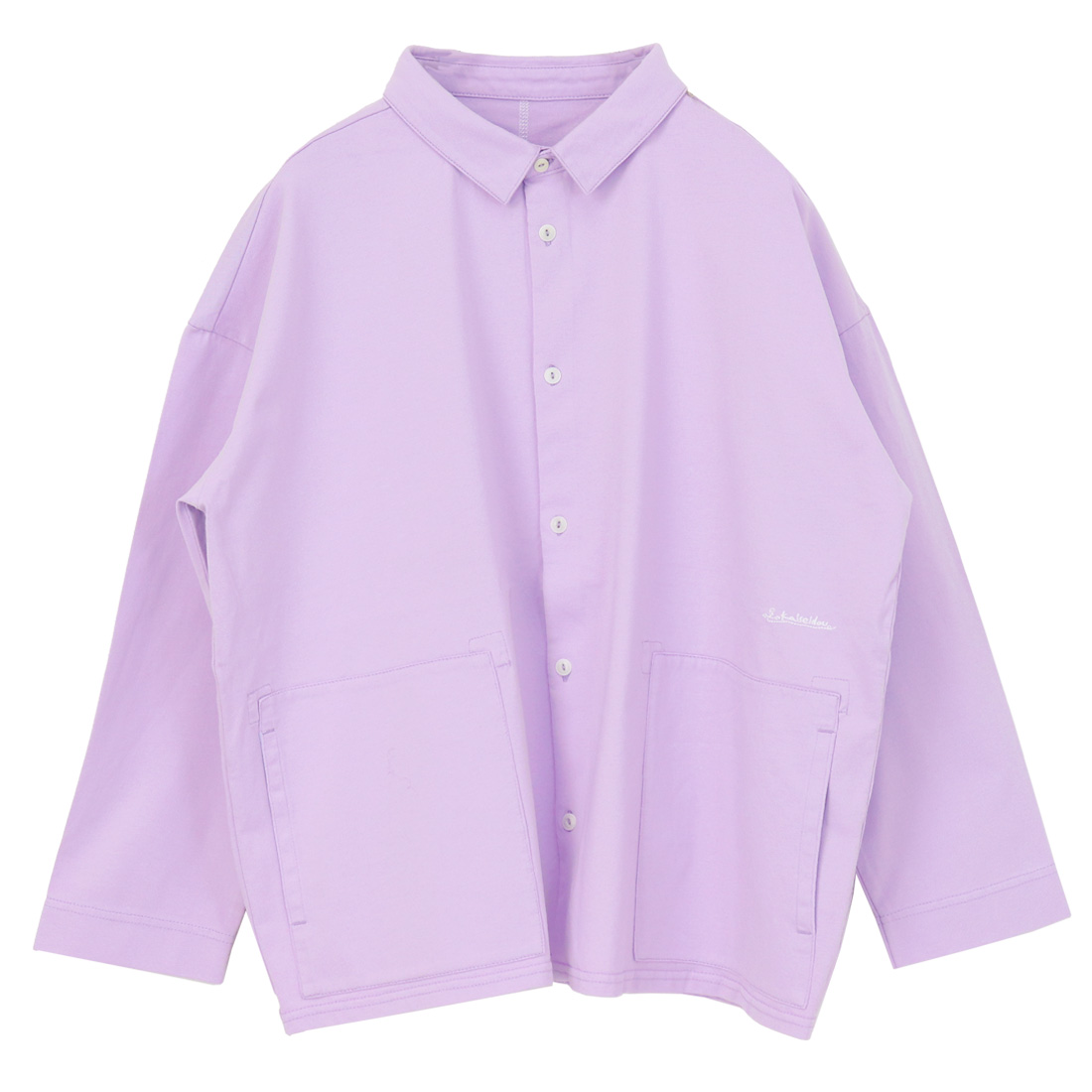 快晴堂 かいせいどう Girl's スクエアポケ・長袖シャツ 61C-29 羽織