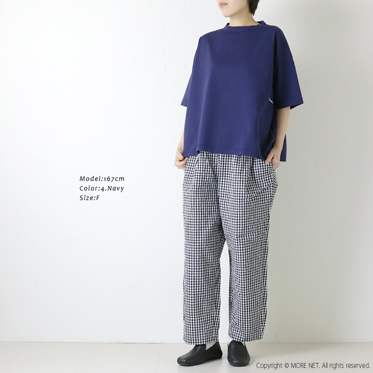 晴 快晴堂 かいせいどう Girl's 首まわりしっかり五分袖Tシャツ 61C-33