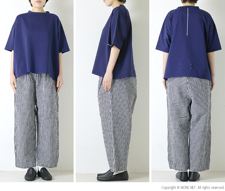 快晴堂 かいせいどう Girl's 首まわりしっかり五分袖Tシャツ 61C-33