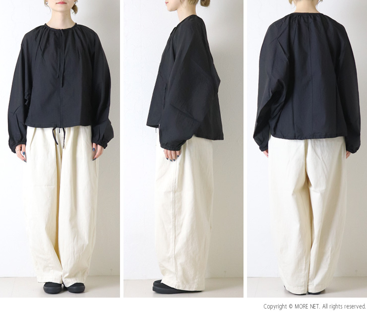 mao made（マオメイド） ナイロン撥水加工 ギャザーたっぷりシアー