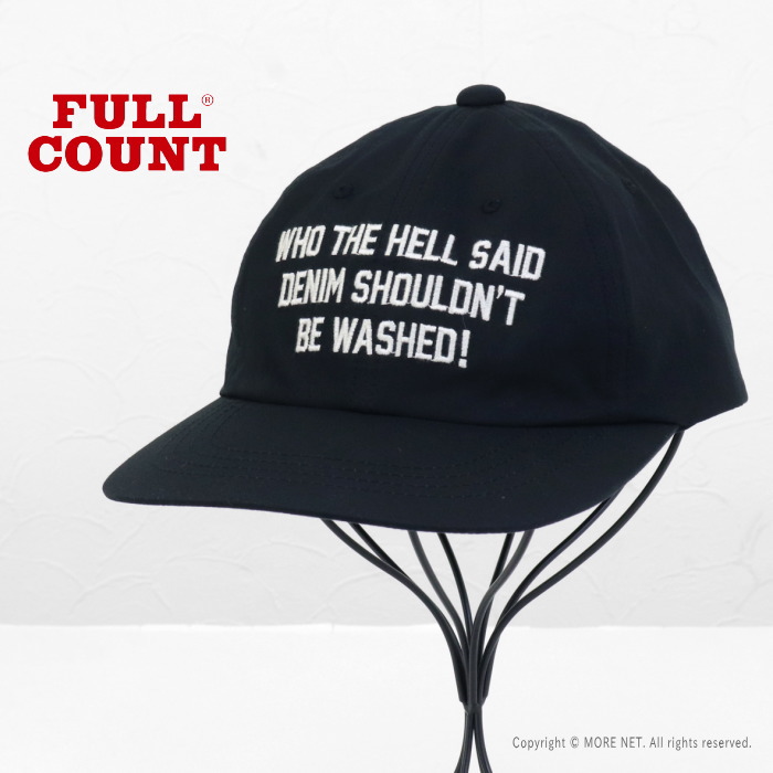 ノーカウント FULLCOUNT（フルカウント） メッセージ刺繍キャップ 6261 メンズ 日本