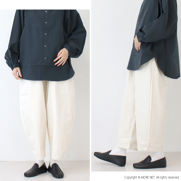 ナル NARU 8ozムラデニム エッグパンツ 647125 日本製 ワイド テーパード イージー ロング レディース 2025春夏 | NARU | 11