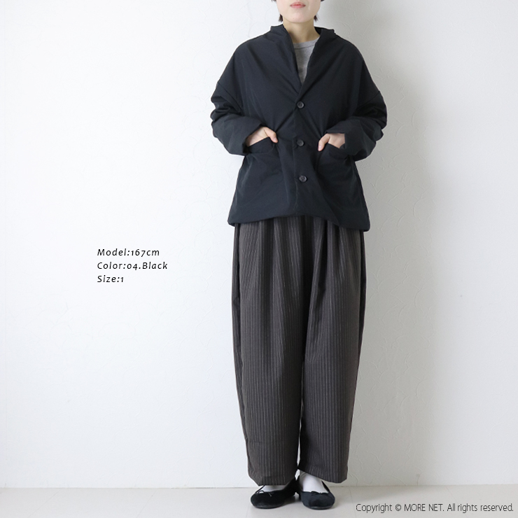 NARU（ナル） キーネックパデッドジャケット 656101BE 日本製 Vネック