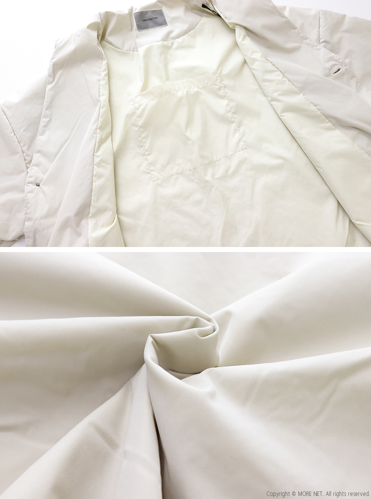 NARU（ナル） キーネックパデッドジャケット 656101BE 日本製 Vネック