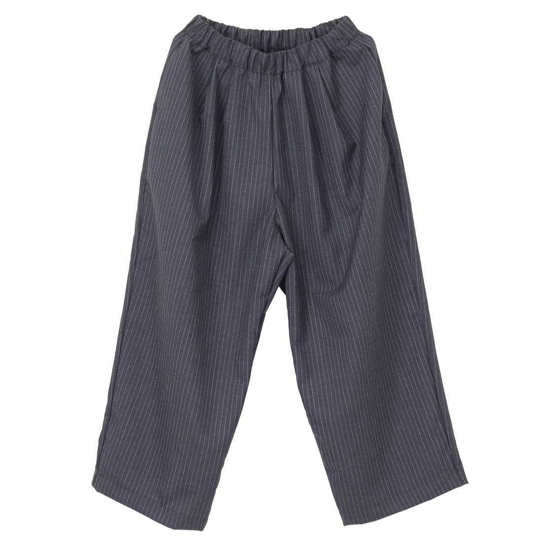 NARU（ナル） トロストライプ タックワイドパンツ 661356 日本製