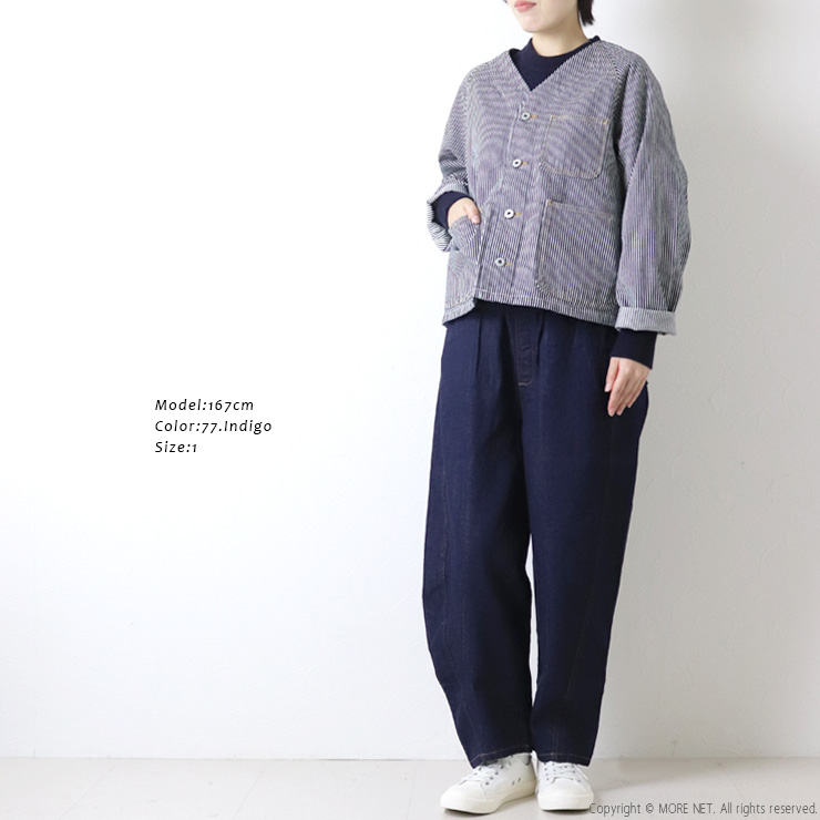 ナムル NARU(ナル) 12ozムラデニム ノーカラージャケット 666811 | all_items