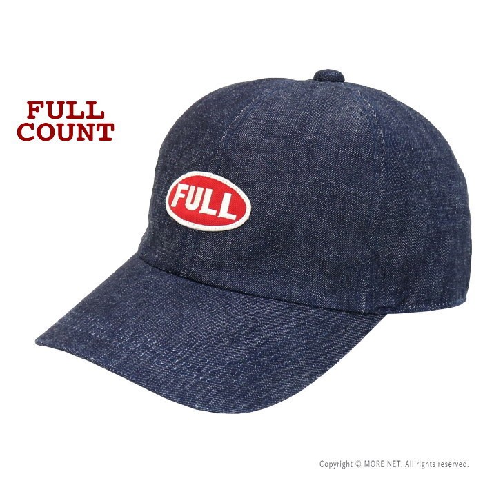 フルカウント FULLCOUNT  FULLワッペン デニムキャップ  6770 メンズ レディース 日本製 帽子 2023秋冬｜more-net2