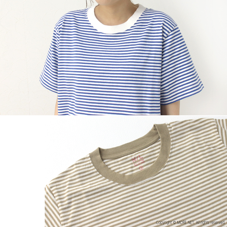 ナチュラルランドリー NATURAL LAUNDRY トラッド天竺ボーダー半袖Tシャツ 7231C-207 レディース 日本製 トップス 綿 2025春夏 | NATURAL LAUNDRY | 08