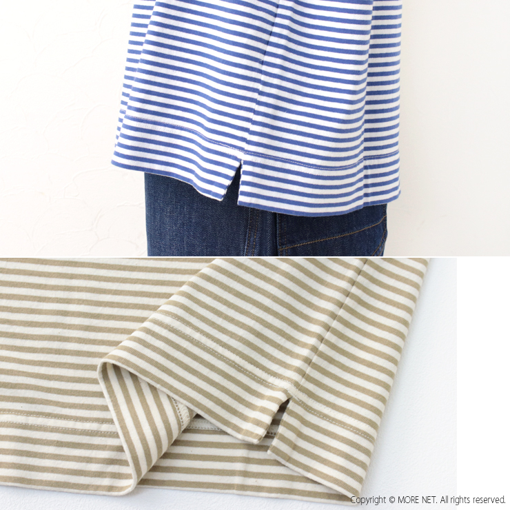 ナチュラルランドリー NATURAL LAUNDRY トラッド天竺ボーダー半袖Tシャツ 7231C-207 レディース 日本製 トップス 綿 2025春夏 | NATURAL LAUNDRY | 09