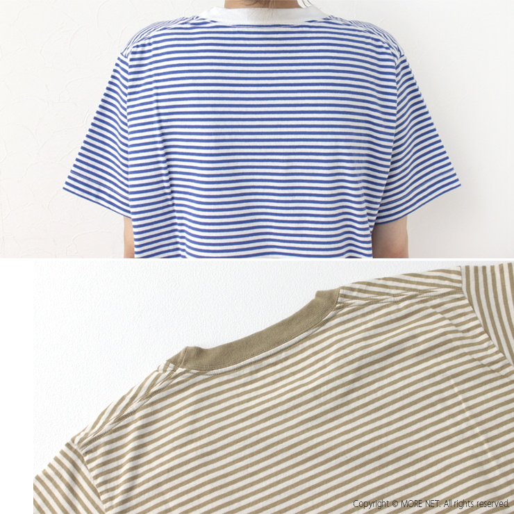 ナチュラルランドリー NATURAL LAUNDRY トラッド天竺ボーダー半袖Tシャツ 7231C-207 レディース 日本製 トップス 綿 2025春夏 | NATURAL LAUNDRY | 10