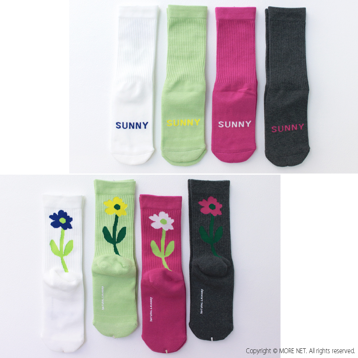 NATURAL LAUNDRY ナチュラルランドリー コットン HANAソックス