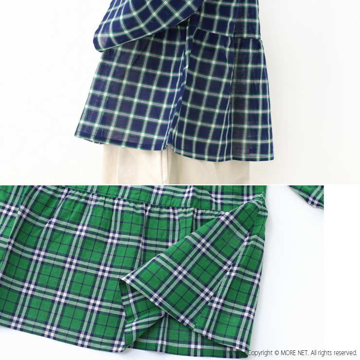 NATURAL LAUNDRY(ナチュラルランドリー)　トリムＢＤラフＴｅｅ　7243C-002-982ブラック×ブルー NATURAL LAUNDRY/ナチュラルランドリー トリムボーダーTシャツの