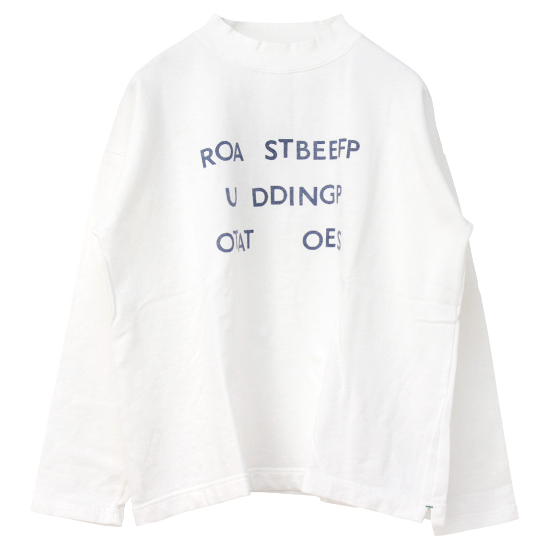 ナチュラルランドリー NATURAL LAUNDRY ミニ裏毛モックネックプルオーバー 7245C-025 トップス スウェット ロゴ 長袖 日本製 /返品・交換不可/SALE セール | NATURAL LAUNDRY | 01