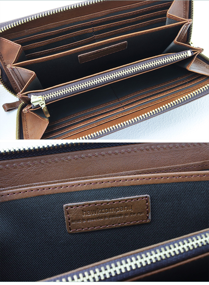 Hawk Company（ホークカンパニー） イタリアンレザー ロングウォレット
