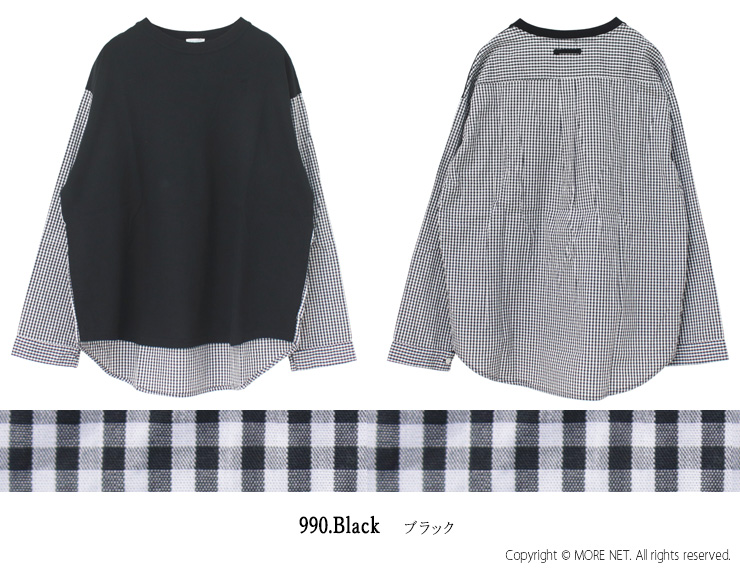 ナチュラルランドリー NATURAL LAUNDRY クラフトパネルSTシャツプルオーバー 7251C-018 トップス 長袖 切替 日本製 レディース 2025春夏 | NATURAL LAUNDRY | 05