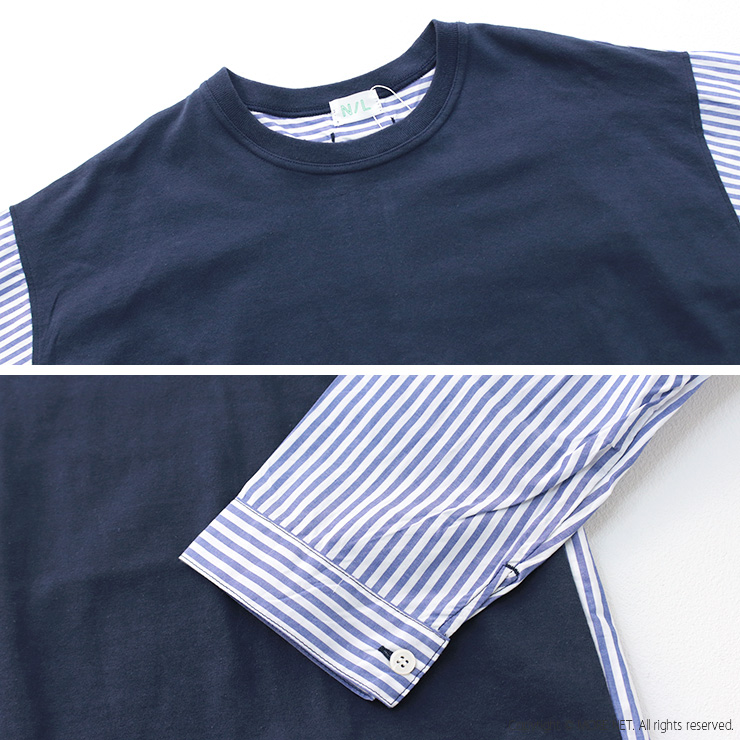 ナチュラルランドリー NATURAL LAUNDRY クラフトパネルSTシャツプルオーバー 7251C-018 トップス 長袖 切替 日本製 レディース 2025春夏 | NATURAL LAUNDRY | 10