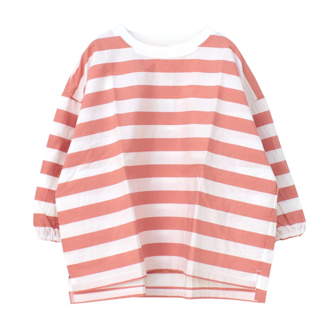 ナチュラルランドリー NATURAL LAUNDRY Cパネルワイドプルオーバー 7251C-019 トップス 7分袖 ボーダー 日本製 レディース 2025春夏 | NATURAL LAUNDRY | 01