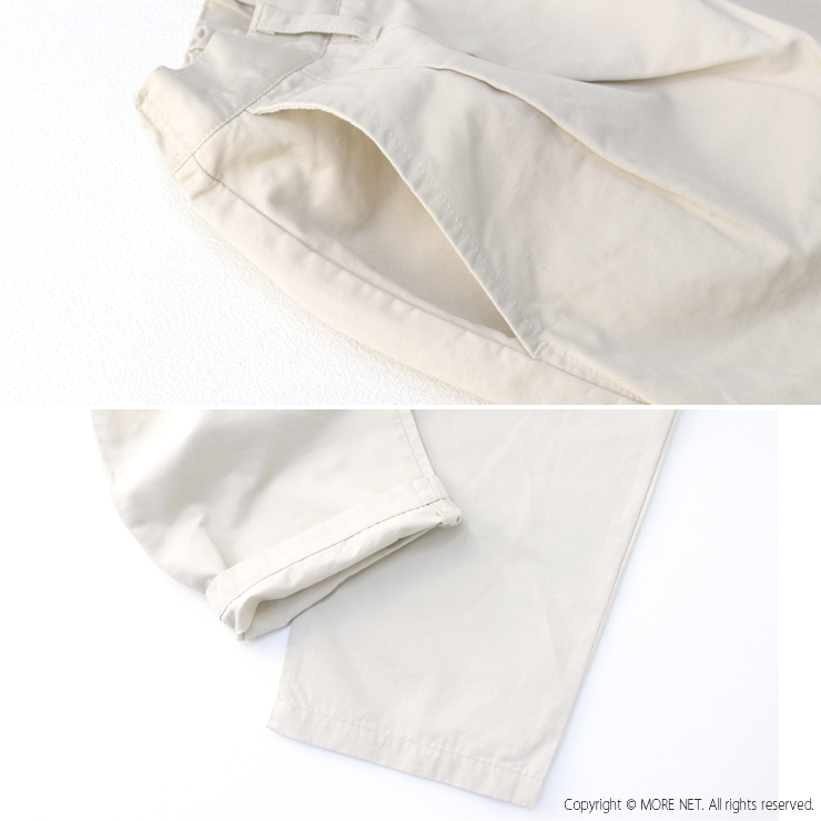 ナチュラルランドリー NATURAL LAUNDRY CLカルゼビッグチノパンツ 7251P-012 日本製 綿麻 無地 ワイド レディース 2025春夏 | NATURAL LAUNDRY | 10