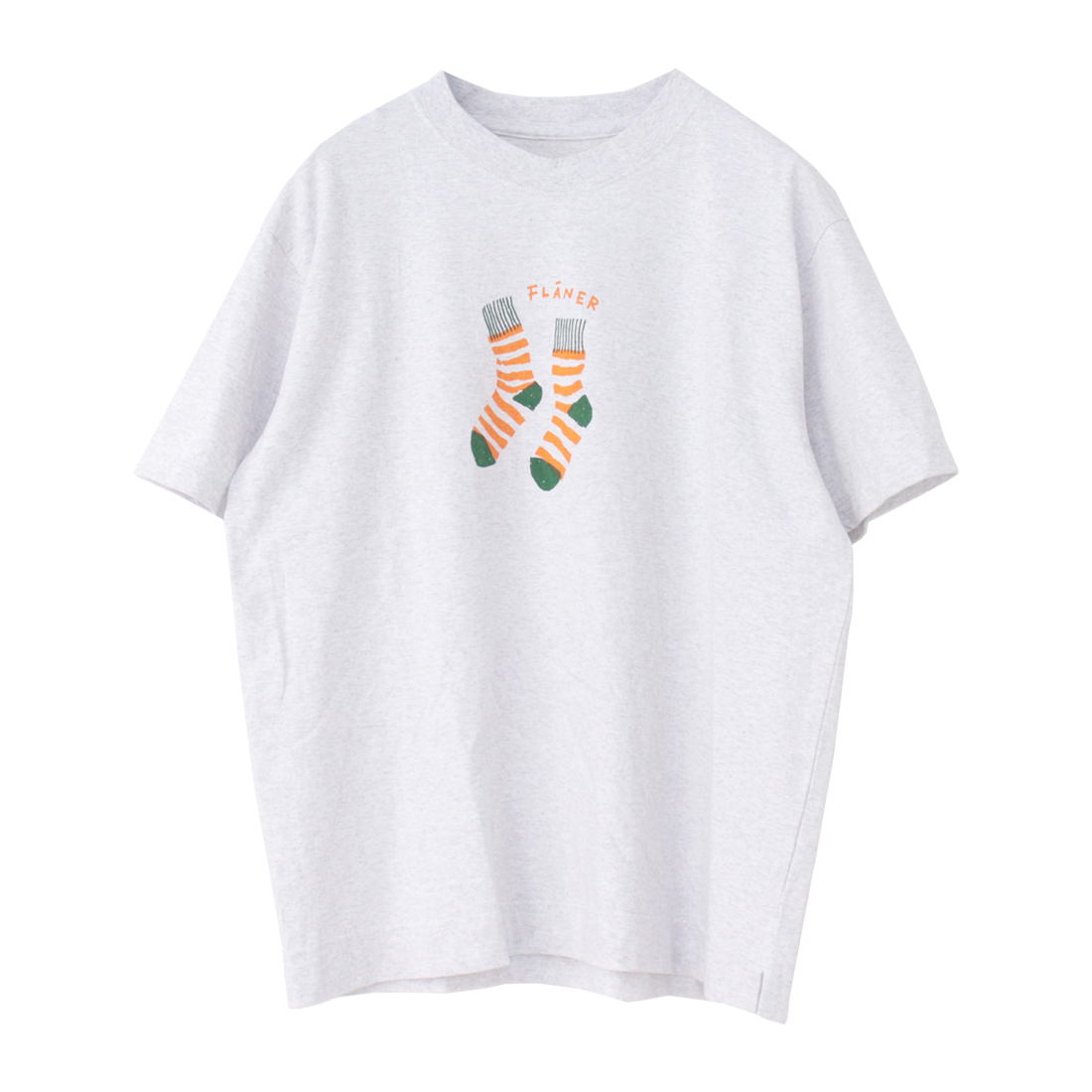 ナチュラルランドリー NATURAL LAUNDRY カラー天竺ソックスプリントTシャツ 7252C-032 日本製 半袖 トップス レディース 2025春夏 | NATURAL LAUNDRY | 02
