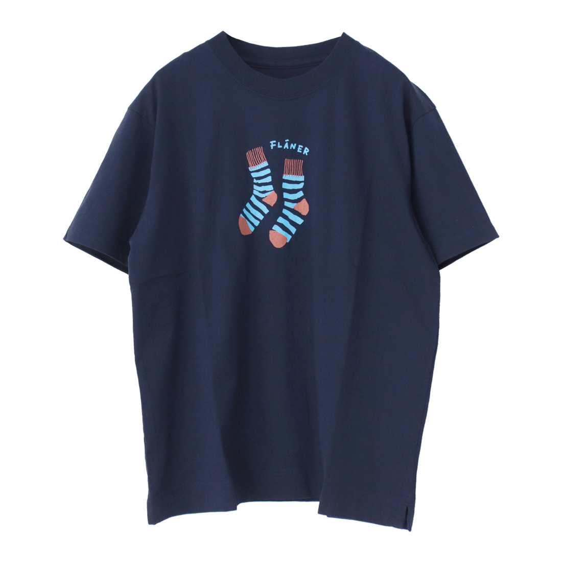 ナチュラルランドリー NATURAL LAUNDRY カラー天竺ソックスプリントTシャツ 7252C-032 日本製 半袖 トップス レディース 2025春夏 | NATURAL LAUNDRY | 04