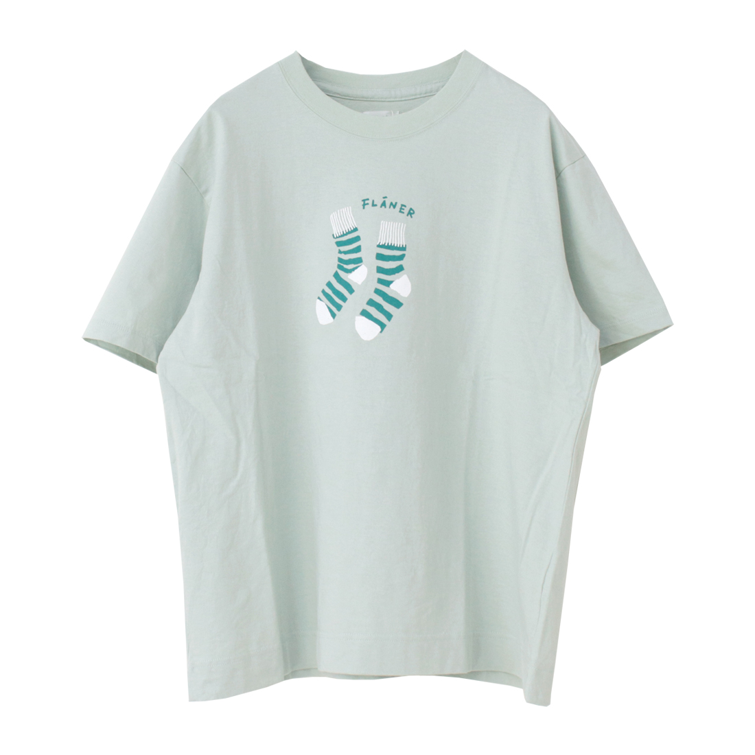 ナチュラルランドリー NATURAL LAUNDRY カラー天竺ソックスプリントTシャツ 7252C-032 日本製 半袖 トップス レディース 2025春夏 | NATURAL LAUNDRY | 05