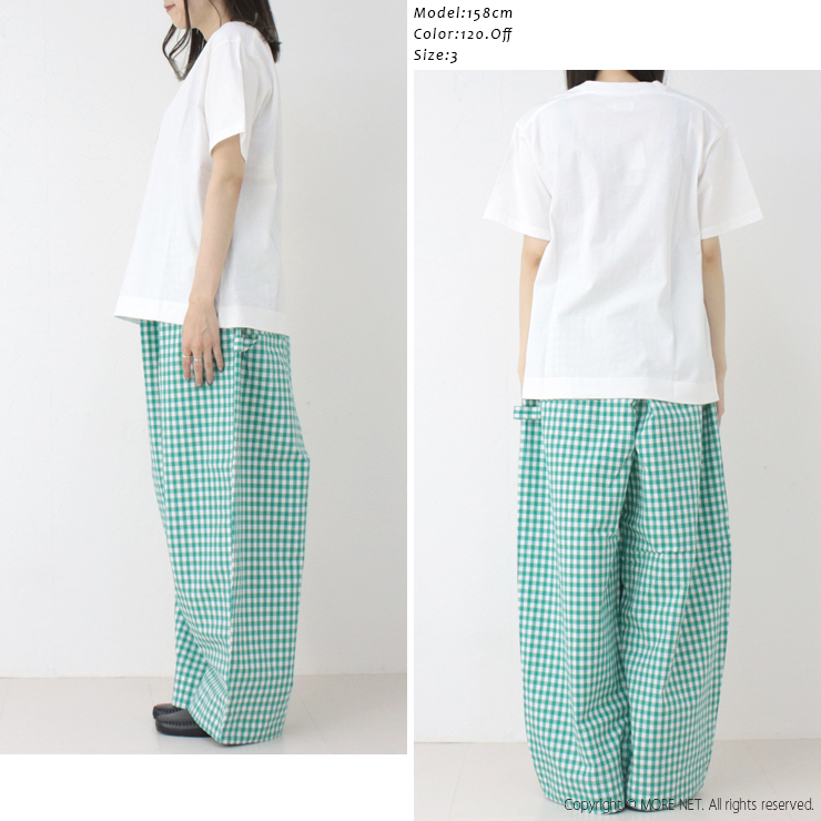 ナチュラルランドリー NATURAL LAUNDRY カラー天竺ソックスプリントTシャツ 7252C-032 日本製 半袖 トップス レディース 2025春夏 | NATURAL LAUNDRY | 10
