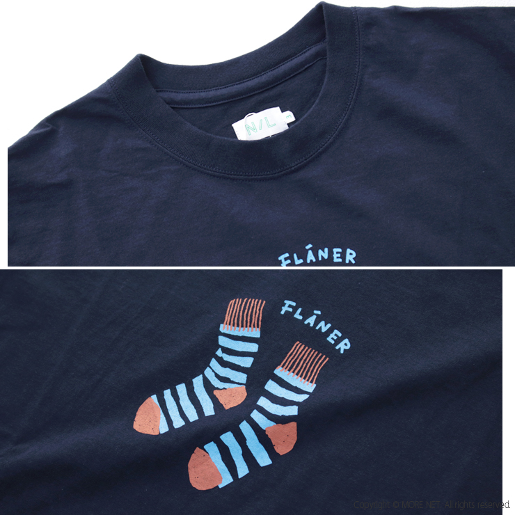 ナチュラルランドリー NATURAL LAUNDRY カラー天竺ソックスプリントTシャツ 7252C-032 日本製 半袖 トップス レディース 2025春夏 | NATURAL LAUNDRY | 11