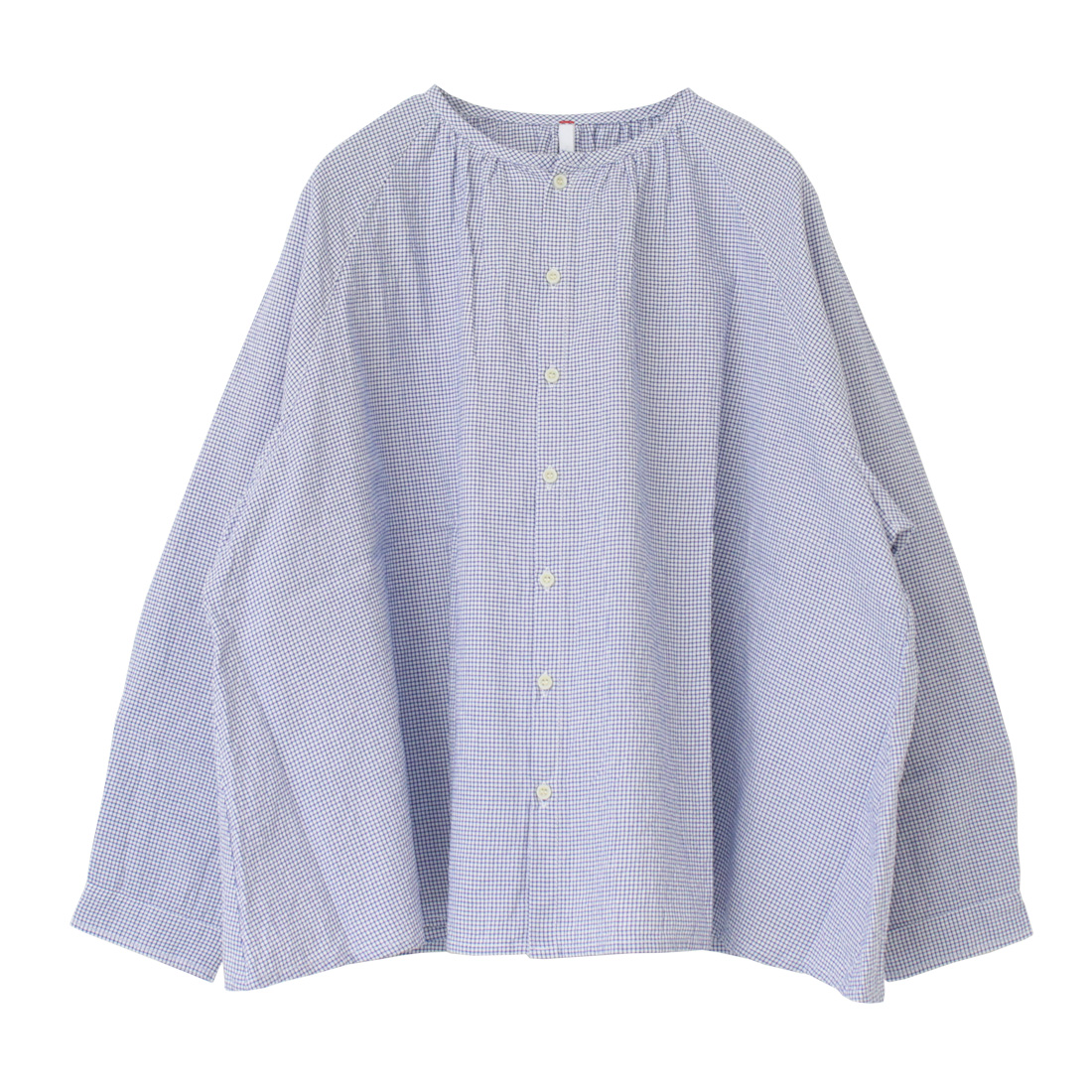 ナチュラルランドリー NATURAL LAUNDRY Wワッシャーオックスギャザーブラウス 7254T-007 シャツ 長袖 日本製 レディース NATURAL LAUNDRY（ナチュラルランドリー） NATURAL LAUNDRY W