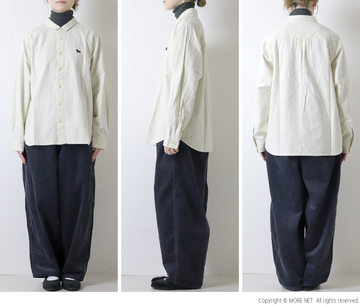 NATURAL LAUNDRY（ナチュラルランドリー） フランネルデイリー刺繍