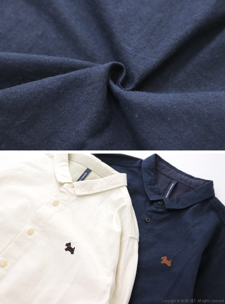NATURAL LAUNDRY（ナチュラルランドリー） フランネルデイリー刺繍