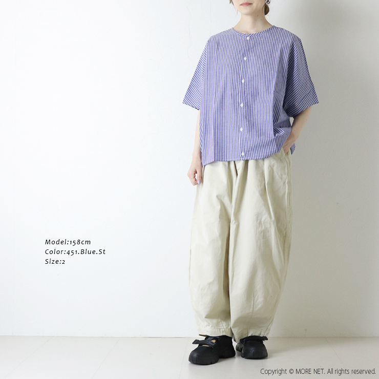 NATURAL LAUNDRY（ナチュラルランドリー） 綿麻ドビーストライプ2WAY