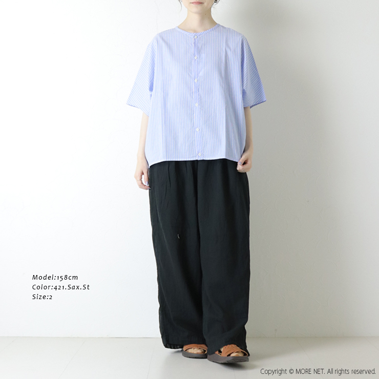 NATURAL LAUNDRY（ナチュラルランドリー） 綿麻ドビーストライプ2WAY