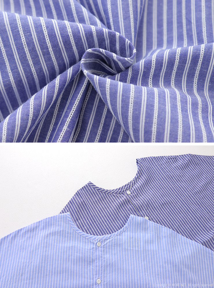 NATURAL LAUNDRY（ナチュラルランドリー） 綿麻ドビーストライプ2WAY