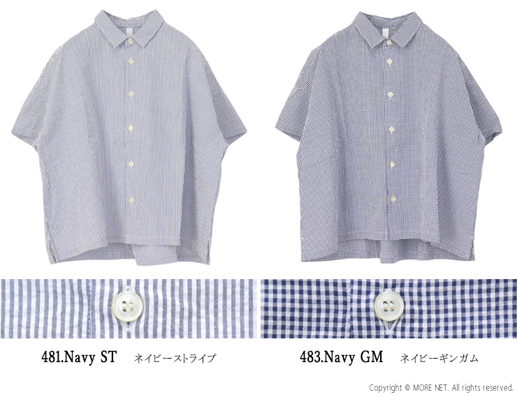NATURAL LAUNDRY（ナチュラルランドリー） サッカーギンガムストライプ 