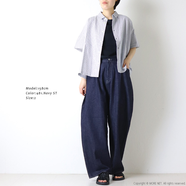 NATURAL LAUNDRY（ナチュラルランドリー） サッカーギンガムストライプ 