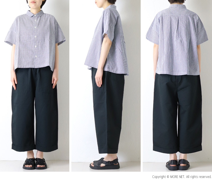 NATURAL LAUNDRY（ナチュラルランドリー） サッカーギンガムストライプ 
