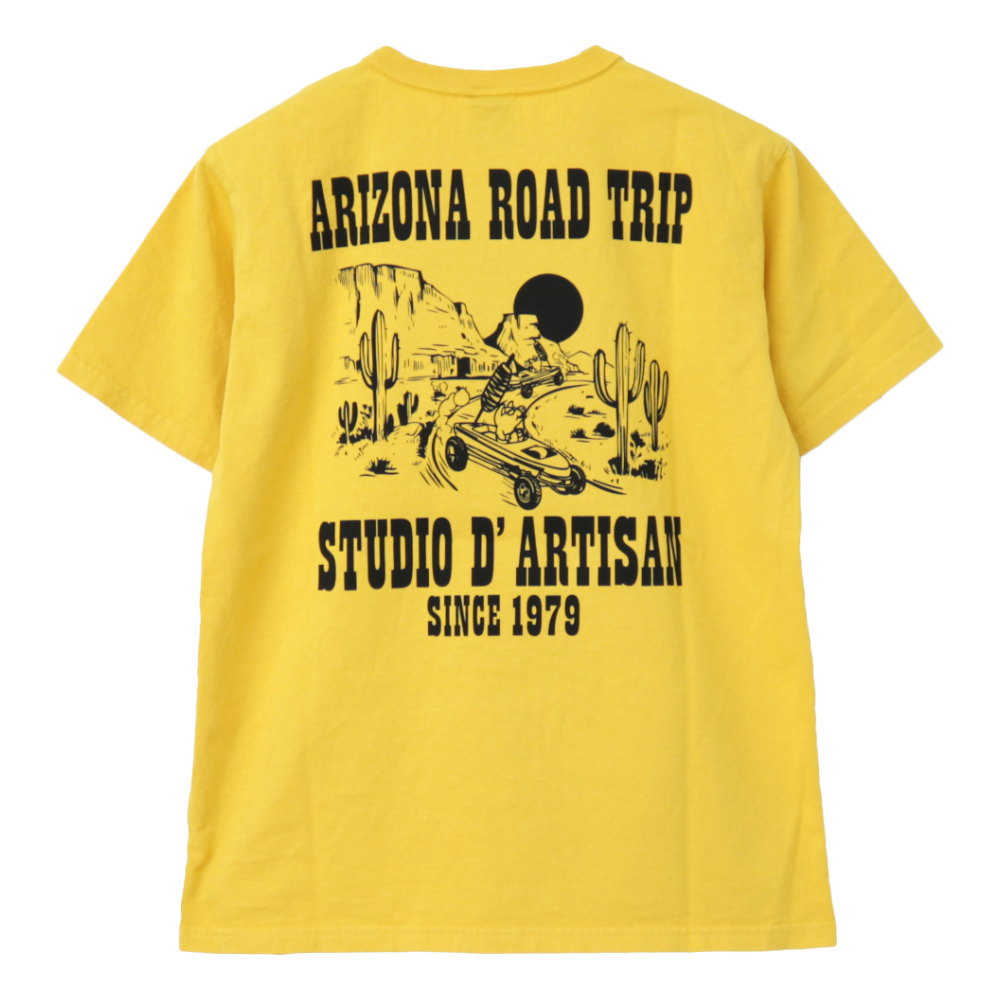 ステュディオ・ダルチザン STUDIO D&apos;ARTISAN USAコットンプリントTシャツ 8105...