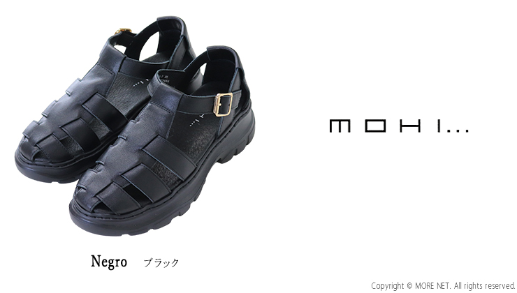 MOHI（モヒ） レザーグルカサンダル 8122-7 厚底 牛革 靴 レディース