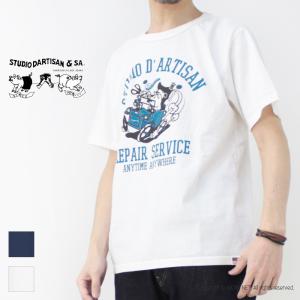 ステュディオ・ダルチザン STUDIO D&apos;ARTISAN USAコットンプリントTシャツ 8143...