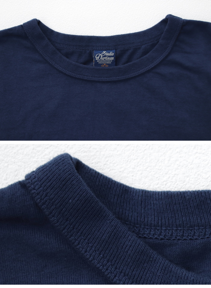 ステュディオ・ダルチザン STUDIO D'ARTISAN USAコットン定番プリントTシャツ 8145 メンズ 日本製 半袖 2PIG MARK 2024春夏｜more-net2｜08