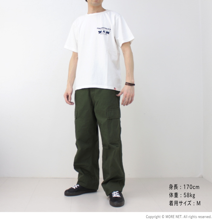 ステュディオ・ダルチザン STUDIO D'ARTISAN USAコットン定番プリントTシャツ 8145 メンズ 日本製 半袖 2PIG MARK 2024春夏｜more-net2｜13