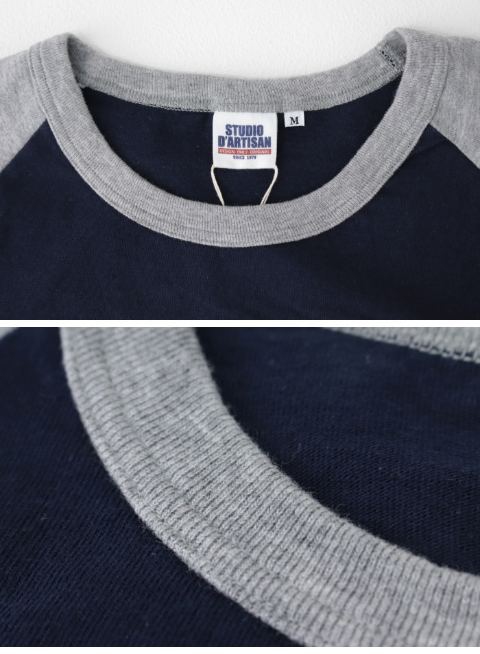 ステュディオ・ダルチザン STUDIO D'ARTISAN プリントラグラン7分袖Tシャツ 8151A メンズ 日本製 | STUDIO D'ARTISAN | 04