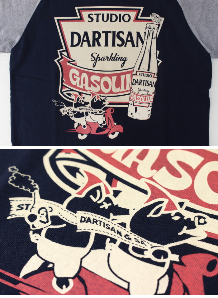 ステュディオ・ダルチザン STUDIO D'ARTISAN プリントラグラン7分袖Tシャツ 8151A メンズ 日本製 | STUDIO D'ARTISAN | 05