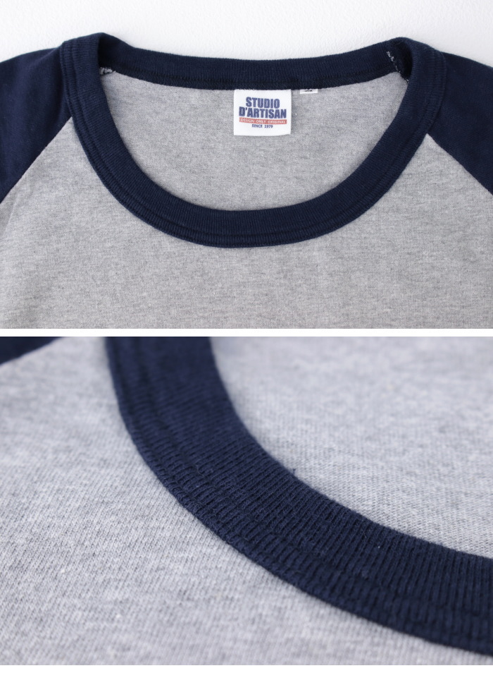 ステュディオ・ダルチザン STUDIO D'ARTISAN プリントラグラン7分袖Tシャツ 8151B メンズ 日本製 | STUDIO D'ARTISAN | 04