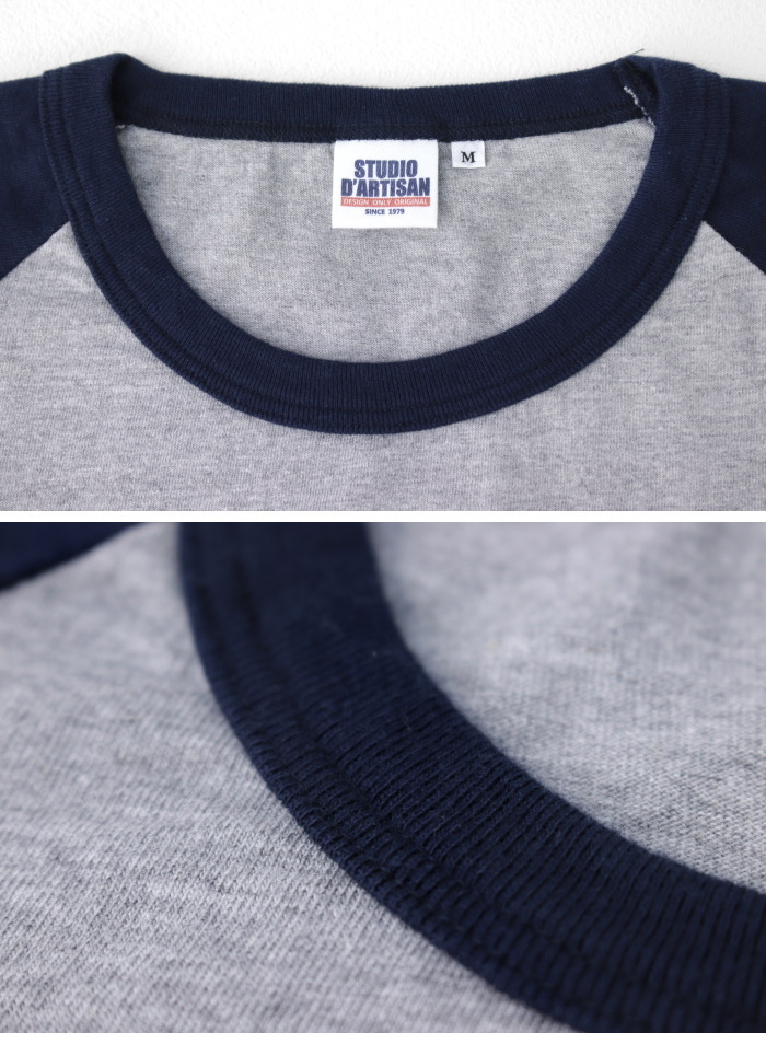 ステュディオ・ダルチザン STUDIO D'ARTISAN プリントラグラン7分袖Tシャツ 8162A メンズ 日本製 2025春夏 | STUDIO D'ARTISAN | 05
