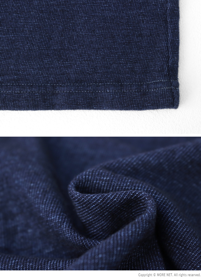 ステュディオ・ダルチザン STUDIO D'ARTISAN ロープインディゴTシャツ ワンポイント刺繍 8175A メンズ 日本製 半袖 2025春夏 | STUDIO D'ARTISAN | 06