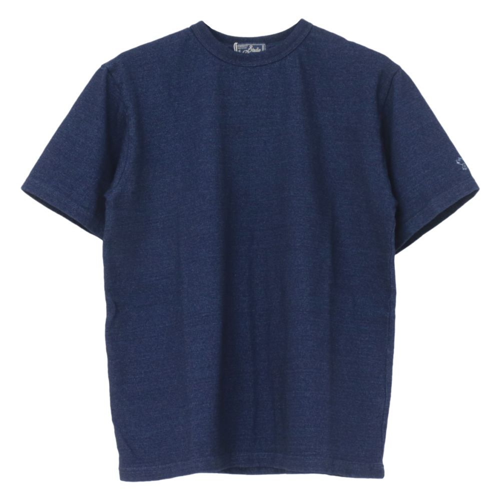ステュディオ・ダルチザン STUDIO D'ARTISAN ロープインディゴTシャツ ワンポイント刺繍 8175A メンズ 日本製 半袖 2025春夏 | STUDIO D'ARTISAN | 07