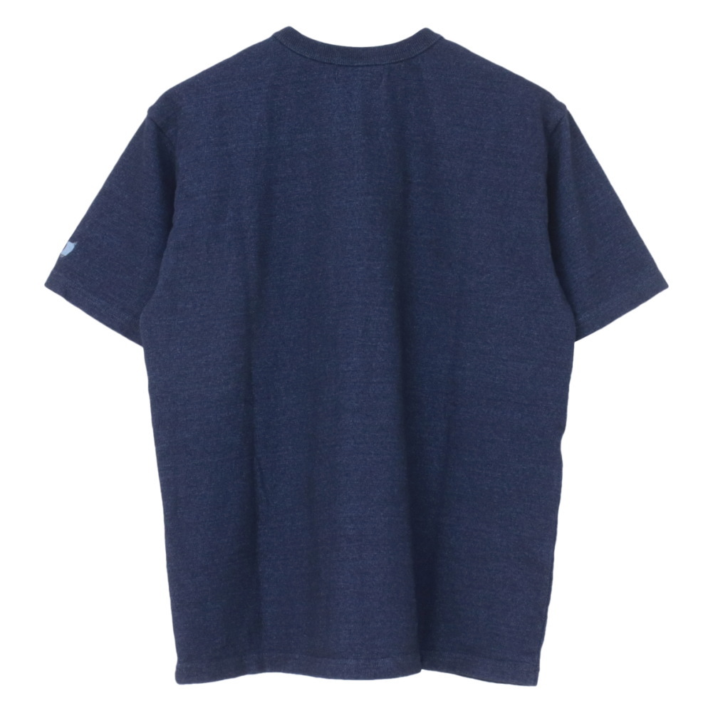 ステュディオ・ダルチザン STUDIO D'ARTISAN ロープインディゴTシャツ ワンポイント刺繍 8175A メンズ 日本製 半袖 2025春夏 | STUDIO D'ARTISAN | 08