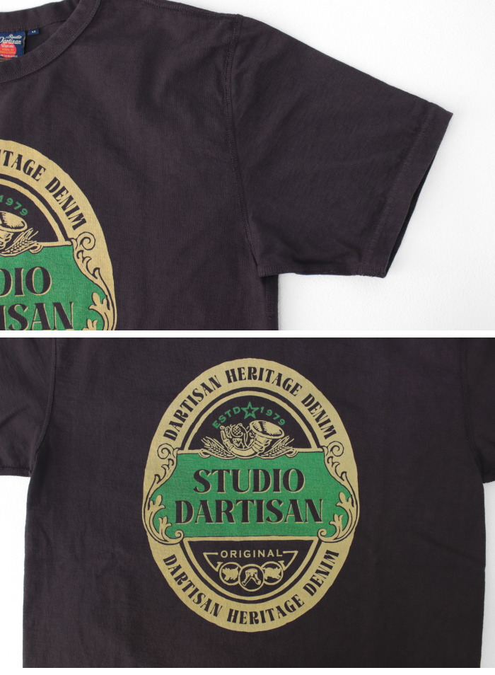 値引き　STUDIO D'ARTISAN 吊り編み プリント Tシャツ STUDIO D'ARTISAN ステュディオ・ダルチザン 吊り編みプリントT
